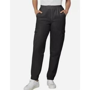 GAP Women's Twill Cargo Pant, Cotton Blend Black, Size XL. P
